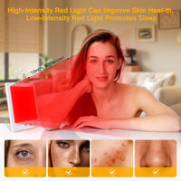 Thumbnail for Light Therapy Lamp and Red Light Therapy for Face, UV-Free Sun Lamp with 660nm Red Light and 12000 Lux Bright White Light, Detachable Stand for Boosting Mood & Improving Skin Heal-th.