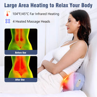 Thumbnail for Shiatsu Back and Neck Massager with Heat, Electric Massage Traction Pillow