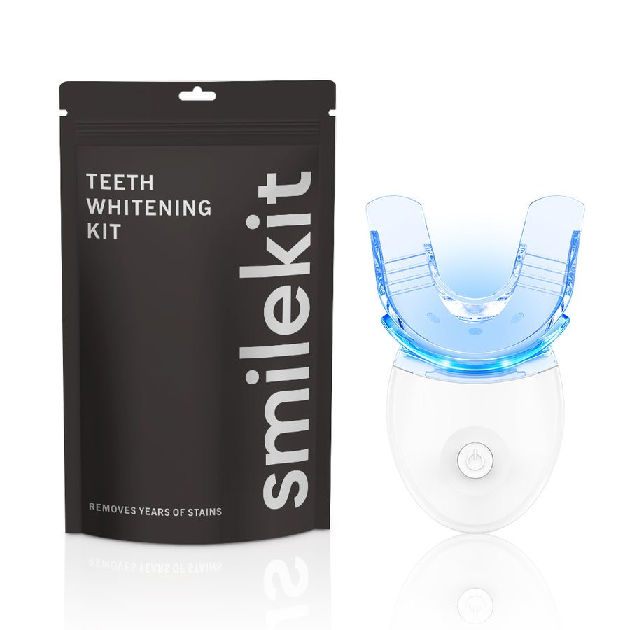 Teeth Whitening Kit for Sensitive Teeth with LED Light, 10 Teeth Whitening Gel