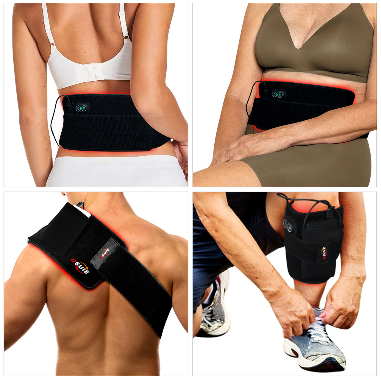 USUIE Red Light Therapy Belt for Body, Infrared Light Therapy Device, LED  Flexible Wearable Wrap, with Timer for Back Shoulder Waist Muscle Pain